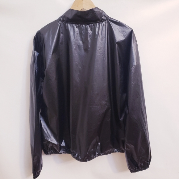 Under Armour UA Metallic Woven Anorak Black Jacket, Women’s Size L - Picture 6 of 10